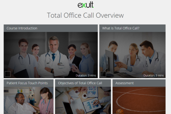 The Total Office Call module is a showcase item on the Adapt learning website